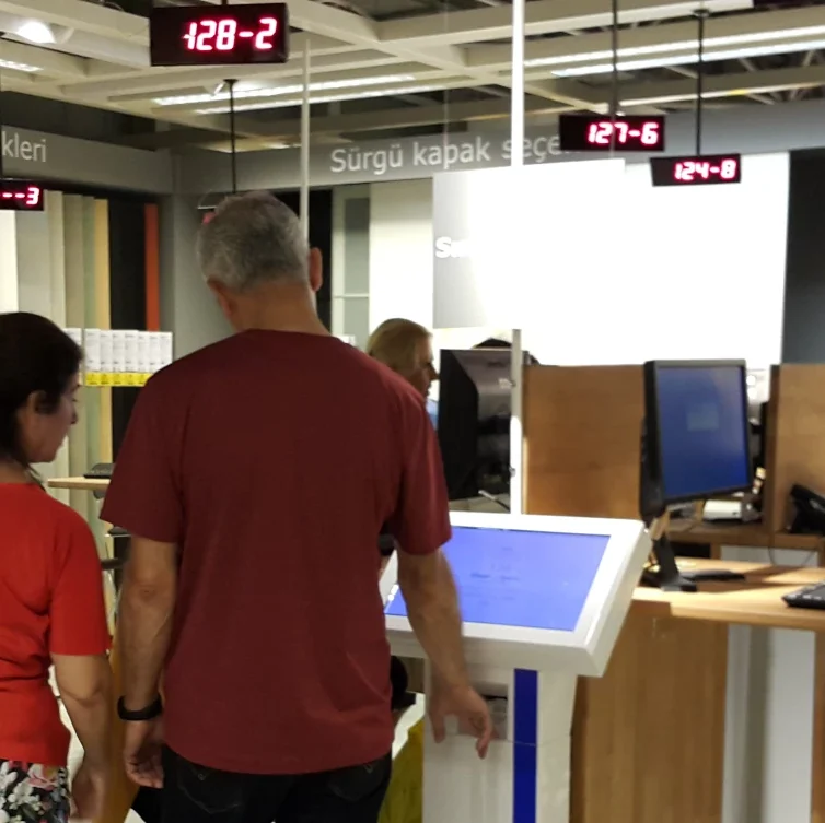 Warteschlangensystem bei IKEA